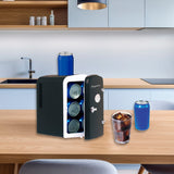 Frigidaire 6 +1 Can Mini Personal Fridge Cooler, With Cooling Can Holder On Top, Black