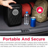 Frigidaire 6 Can/4 Liter Mini Personal Fridge Cooler With Bluetooth Speaker, Black
