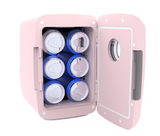 Frigidaire, 6 Can/4 Liter Mini Personal Fridge Cooler, With Bluetooth Speaker, Pink