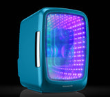 Frigidaire, 6 Can/4 Liter LED Light Up Mini Personal Fridge Cooler, Blue