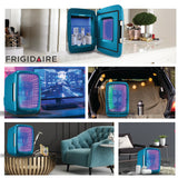 Frigidaire, 6 Can/4 Liter LED Light Up Mini Personal Fridge Cooler, Blue