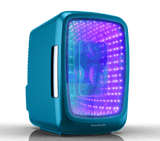 Frigidaire, 6 Can/4 Liter LED Light Up Mini Personal Fridge Cooler, Blue