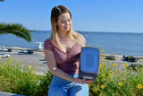 Frigidaire, 6 Can/4 Liter LED Light Up Mini Personal Fridge Cooler, Black