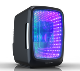Frigidaire 6 Can/4 Liter LED Light Up Mini Personal Fridge Cooler, Black
