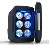 Frigidaire 6 Can/4 Liter LED Light Up Mini Personal Fridge Cooler, Black