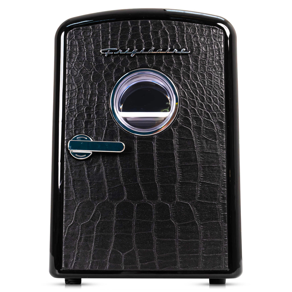 Frigidaire, 9 Can/6 Liter Mini Personal Fridge Cooler, Black Crocodile