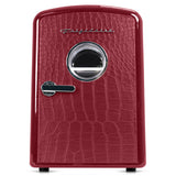 Frigidaire, 9 Can/6 Liter Mini Personal Fridge Cooler, Red Crocodile