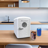 Frigidaire, 9 Can/6 Liter Mini Personal Fridge Cooler, White Crocodile