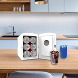 Frigidaire, 9 Can/6 Liter Mini Personal Fridge Cooler, White Crocodile