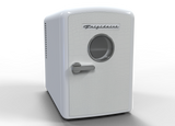 Frigidaire 9 Can/6 Liter Mini Personal Fridge Cooler, White Crocodile