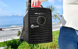 Frigidaire, 9 Can/6 Liter Mini Personal Fridge Cooler, Black Crocodile