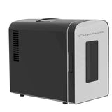 Frigidaire, 9 Can Retro Mini Personal Fridge Cooler, Stainless Steel