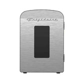 Frigidaire, 9 Can Retro Mini Personal Fridge Cooler, Stainless Steel