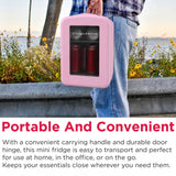 Frigidaire 6 Can/4 Liter Mini Personal Fridge Cooler, Pink