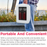 Frigidaire 6 Can/4 Liter Mini Personal Fridge Cooler, White