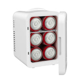 Frigidaire, 6 Can/4 Liter Mini Personal Fridge Cooler, White