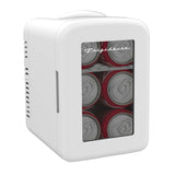 Frigidaire, 6 Can/4 Liter Mini Personal Fridge Cooler, White