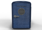 Frigidaire, 9 Can/6 Liter Mini Personal Fridge Cooler, Denim Door, Indigo