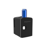 Frigidaire 6 +1 Can Mini Personal Fridge Cooler With Cooling Can Holder On Top, Black
