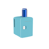 Frigidaire 6 +1 Can Mini Personal Fridge Cooler With Cooling Can Holder On Top, Blue