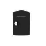 Frigidaire 6 +1 Can Mini Personal Fridge Cooler With Cooling Can Holder On Top, Black