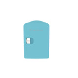 Frigidaire 6 +1 Can Mini Personal Fridge Cooler With Cooling Can Holder On Top, Blue