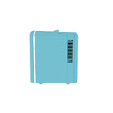 Frigidaire 6 +1 Can Mini Personal Fridge Cooler With Cooling Can Holder On Top, Blue