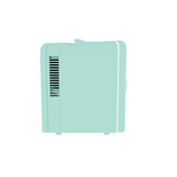 Frigidaire 6 +1 Can Mini Personal Fridge Cooler With Cooling Can Holder On Top, Mint