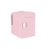 Frigidaire 6 +1 Can Mini Personal Fridge Cooler With Cooling Can Holder On Top, Pink