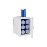 Frigidaire 6 +1 Can Mini Personal Fridge Cooler With Cooling Can Holder On Top, White