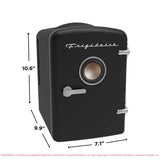 Frigidaire 6 Can/4 Liter Mini Personal Fridge Cooler with Bluetooth® Speaker, Black