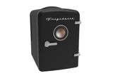 Frigidaire 6 Can/4 Liter Mini Personal Fridge Cooler with Bluetooth® Speaker, Black