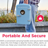 Frigidaire 6 Can/4 Liter Mini Personal Fridge Cooler With Bluetooth® Speaker, Blue