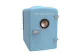 Frigidaire 6 Can/4 Liter Mini Personal Fridge Cooler With Bluetooth® Speaker, Blue