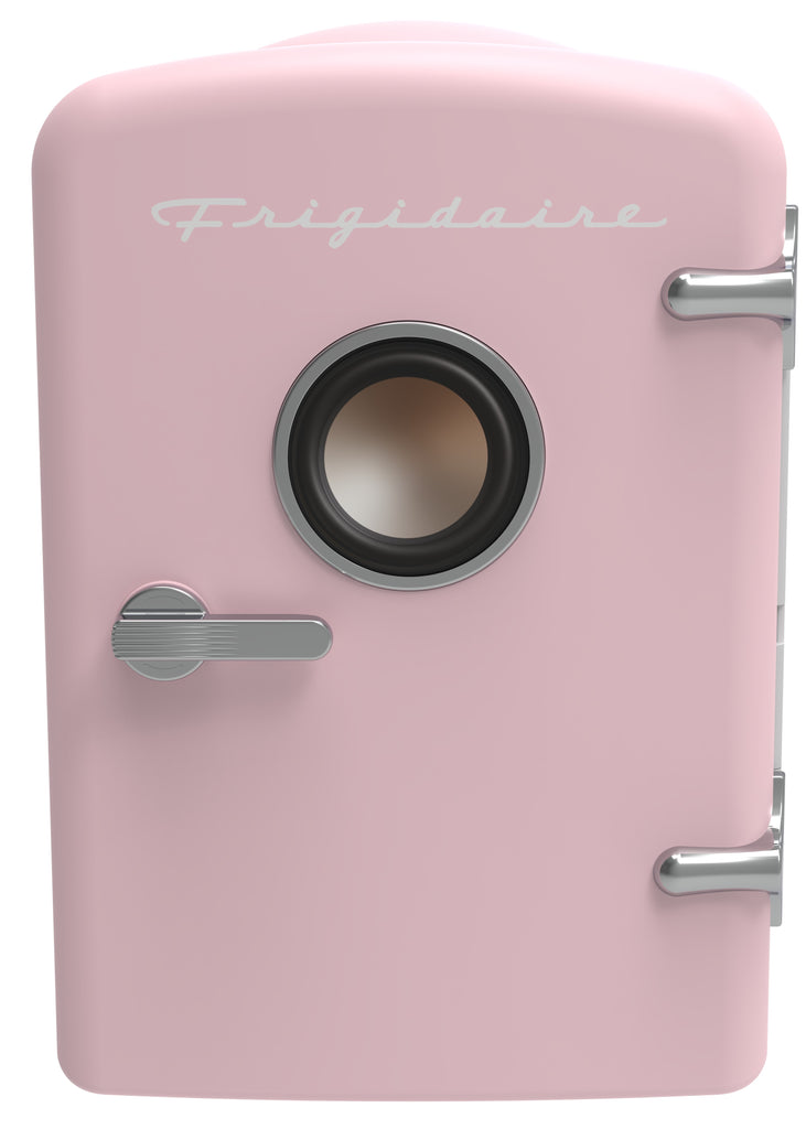 Frigidaire 6 Can/4 Liter Mini Personal Fridge Cooler With Bluetooth® Speaker, Pink