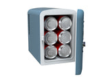 Frigidaire, 9 Can/6 Liter Mini Retro Personal Fridge, Blue