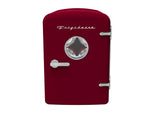 Frigidaire, 9 Can/6 Liter Mini Retro Personal Fridge, Red