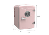 Frigidaire, 6 Can/4 Liter Mini Personal Fridge Cooler, Pink