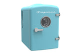 Frigidaire, 6 Can/4 Liter Mini Personal Fridge Cooler, Blue