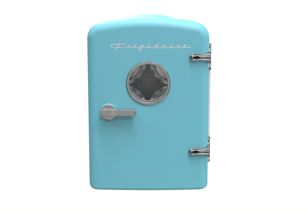 Frigidaire, 6 Can/4 Liter Mini Personal Fridge Cooler, Blue