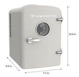 Frigidaire, 6 Can/4 Liter Mini Personal Fridge Cooler, Moonbeam