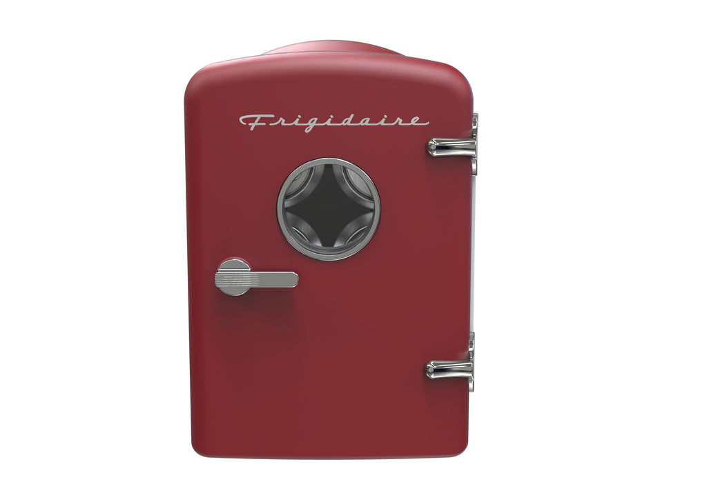 Frigidaire, 6 Can/4 Liter Mini Personal Fridge Cooler, Red