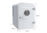 Frigidaire, 6 Can/4 Liter Mini Personal Fridge Cooler, WHITE