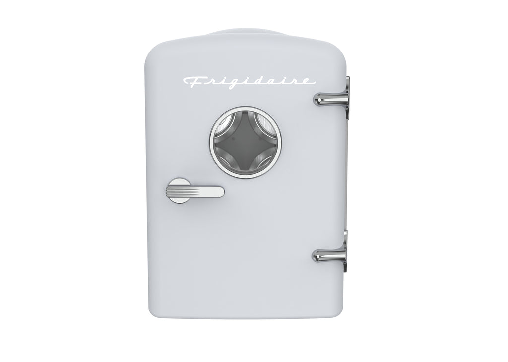 Frigidaire, 6 Can/4 Liter Mini Personal Fridge Cooler, WHITE