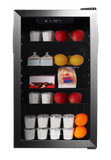 Frigidaire, 3.4 Cu. Ft. Glass Door Compact Refrigerator, Stainless Steel