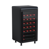 Frigidaire, 117 Can/27 Bottle Retro, Retro Wine/Beverage Center, Built-in Bar Top, Black
