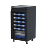 Frigidaire, 117 Can/27 Bottle Retro, Retro Wine/Beverage Center, Built-in Bar Top, Black