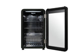 Frigidaire, 3.3 Cu. Ft. Retro Refrigerator, Glass Door, Black
