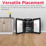 Frigidaire 3.3 Cu. Ft. Compact Retro Refrigerator, Glass Door, Black