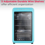 Frigidaire 3.3 Cu. Ft. Retro Refrigerator, Glass Door, Blue